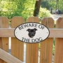 Picture of Staffordshire Bull Beware of The Dog Gate Sign