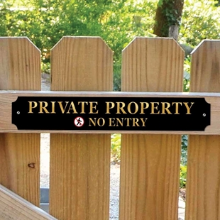 Picture of Private Property, No Entry Sign