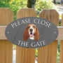 Picture of Basset Hound Gate Sign