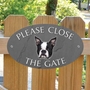 Picture of Boston Terrier Gate Sign