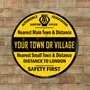 Picture of Replica Old AA Distance Village Sign