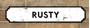 Picture of Rusty Vintage Railway Station Sign Personalised Old Train Sign