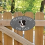 Picture of Border Collie Please Close The Gate Sign