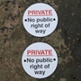 Picture of Private Land Signs 2 PACK