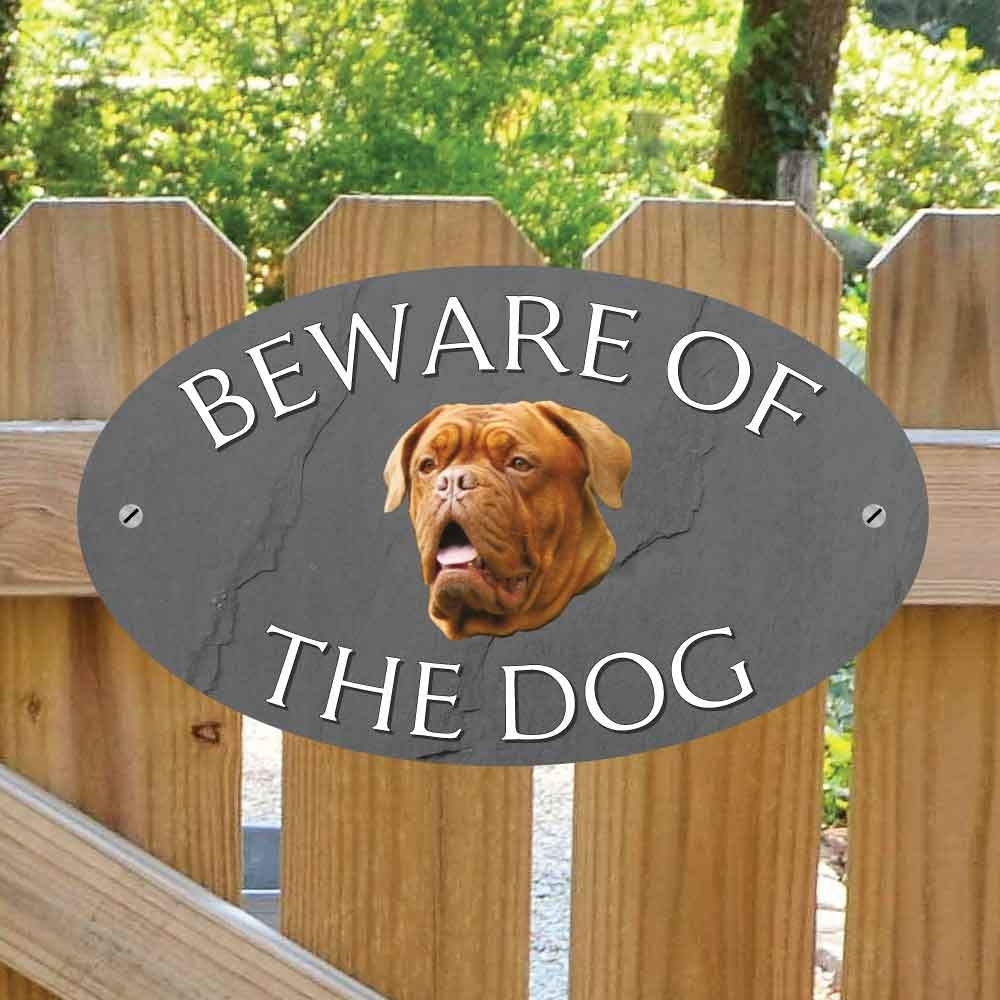 JAF Graphics. French Mastiff Beware of The Dog Sign
