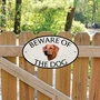 Picture of Rhodesian Ridgeback Beware of The Dog Gate Sign
