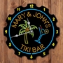 Picture of Personalised Tiki Bar Neon Style Clock