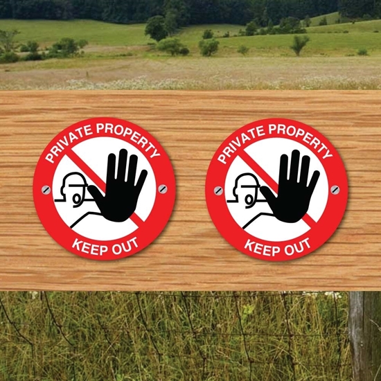 Picture of Private Keep out signs 2PACK