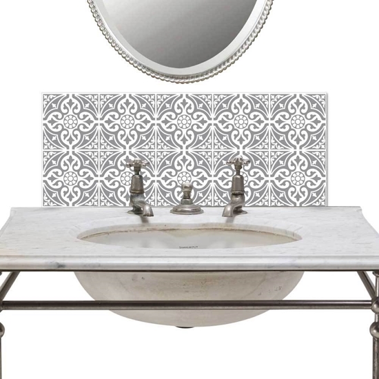 JAF Graphics. Victorian Tile Basin Splashback