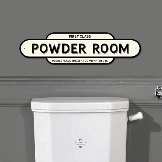 Picture of Vintage Style POWDER ROOM Sign