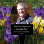 Picture of Outdoor Photo Grave Marker Plaque on stake with any text