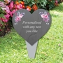 Picture of Personalised Heart Memorial Plaque with roses