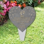 Picture of Baby Footprint personalised Heart Memorial Plaque