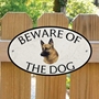 Picture of German Shepherd Beware of The Dog Sign - TRADE