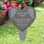 Picture of Angel Wing Heart Memorial Plaque Grave Sign