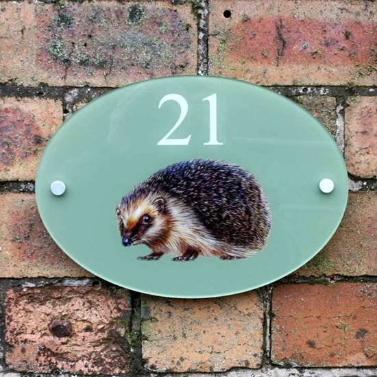 JAF Graphics. Hedgehog House Sign Plaque