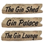 Picture of Driftwood Effect Gin Bar Sign