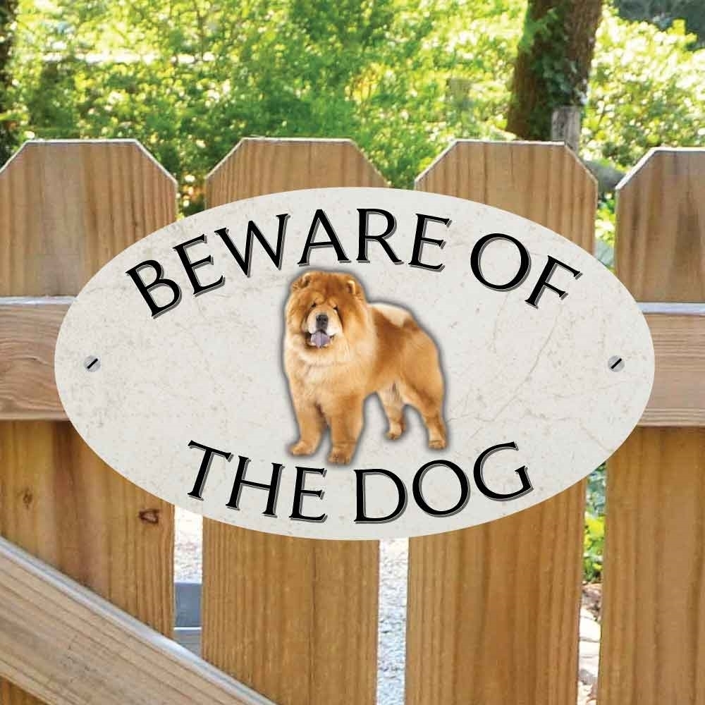 JAF Graphics. Chow Chow Beware of The Dog Sign