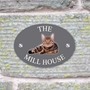 Picture of Personalised Tabby Cat House Sign