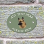 Picture of Personalised German Shepherd Oval House Sign