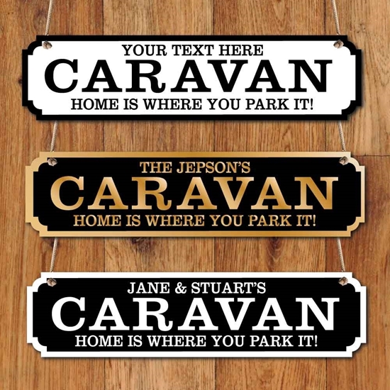 Picture of Personalised Caravan Road Sign