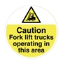 Picture of Fork Lift Truck Warning Floor Sticker