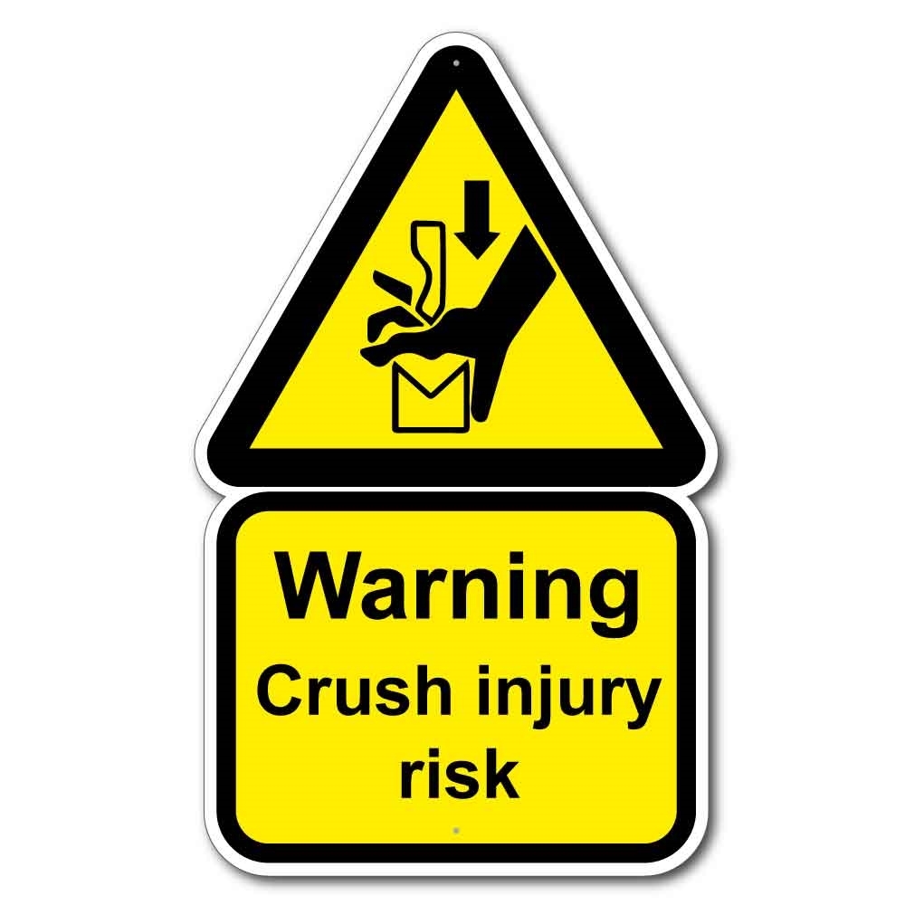 JAF Graphics. Personalised finger crush injury sign