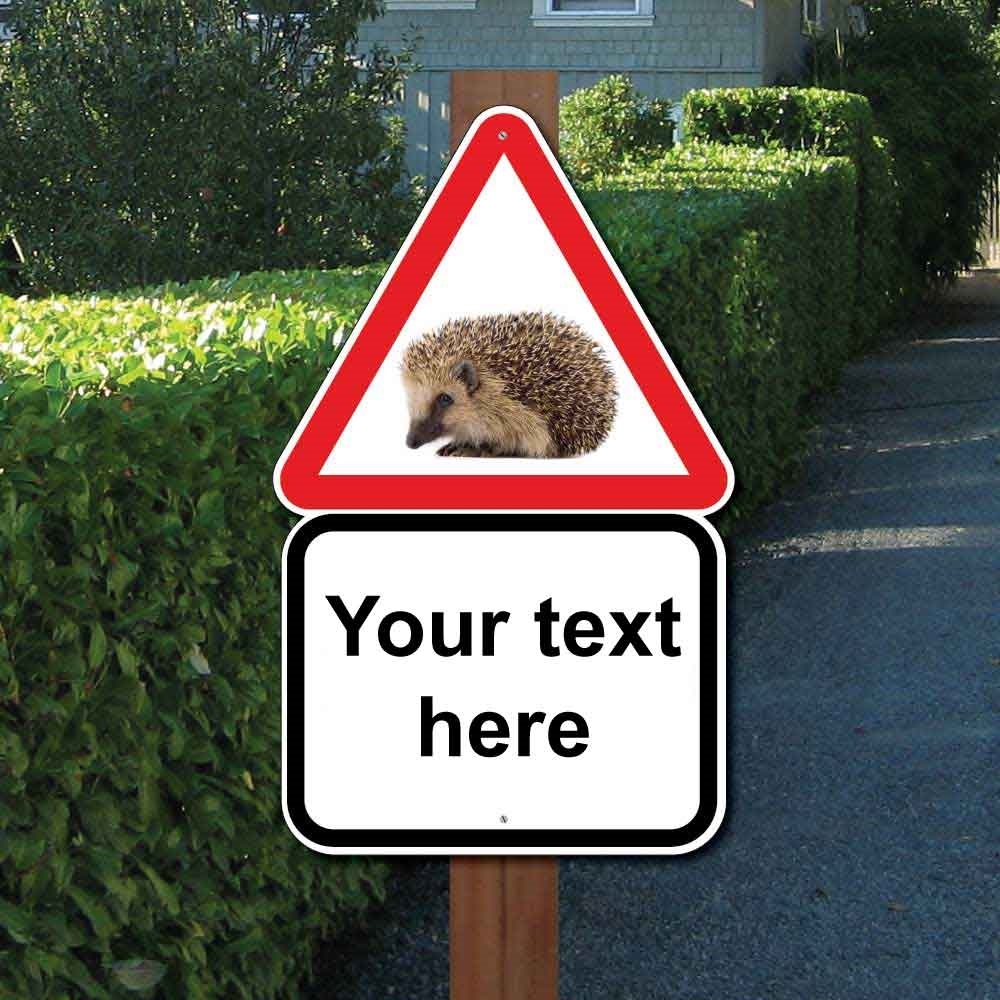 JAF Graphics. Slow Hedgehog Road Safety Sign
