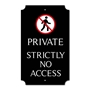 Picture of Personalised PRIVATE NO ACCESS, Classic Design