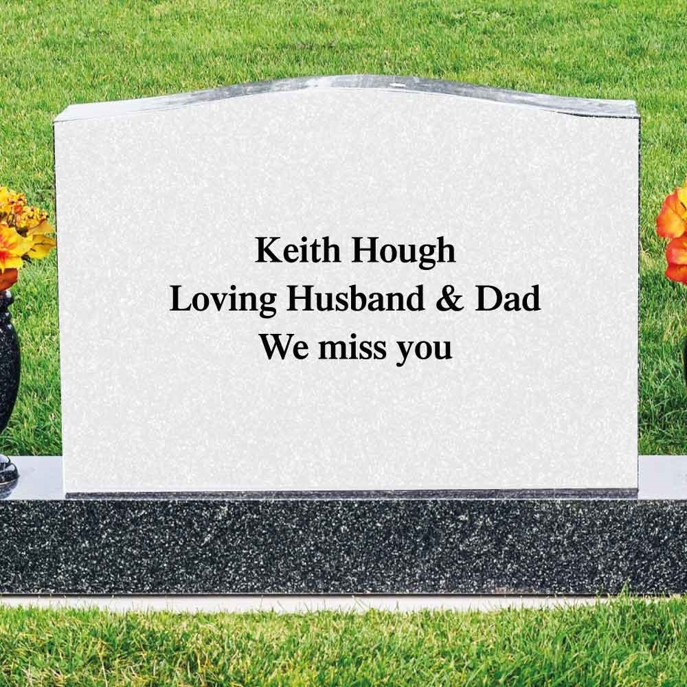 JAF Graphics. Lettering for existing gravestone