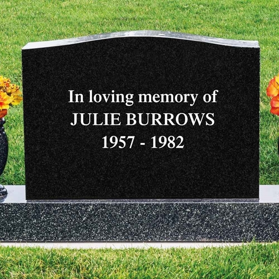 JAF Graphics. Lettering for existing gravestone