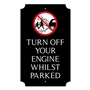 Picture of Personalised Switch Off Your Engine Sign, Classic Design