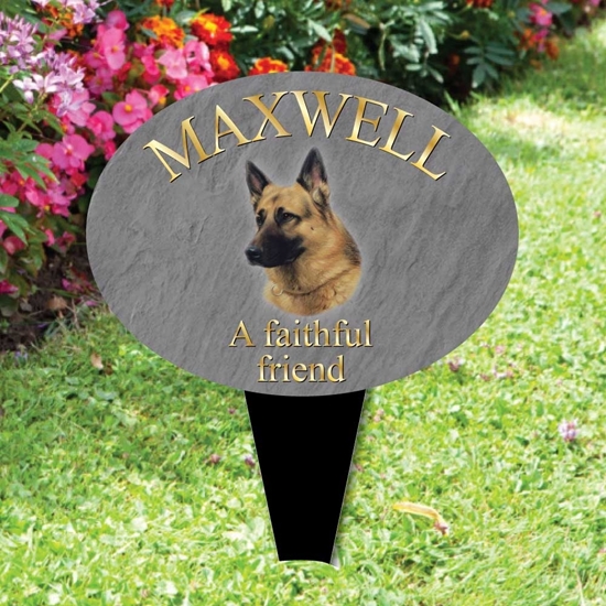 Picture of Personalised ALSATIAN DOG memorial plaque