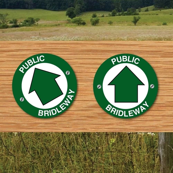 Picture of Public Bridleway sign -2PK