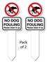 Picture of NO DOG FOULING Signs on Stakes 2pk