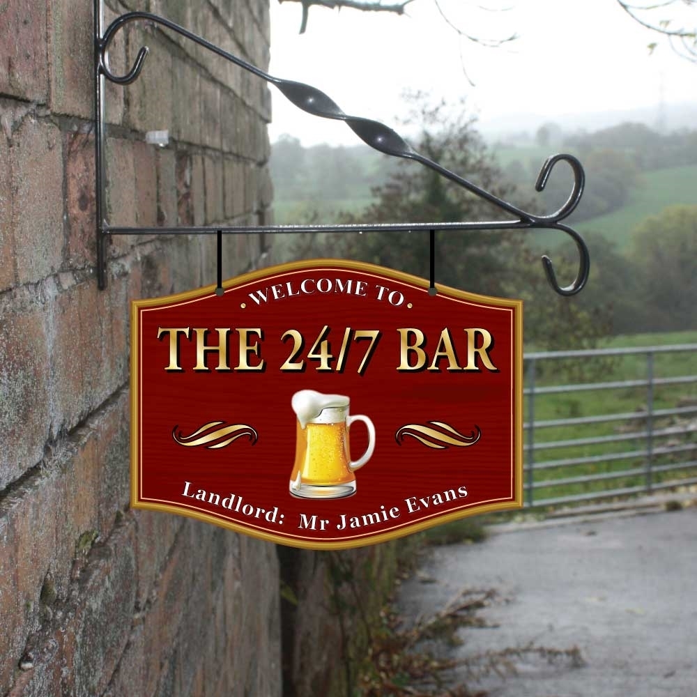 JAF Graphics. Personalised Home Bar Photo Hanging Pub Sign