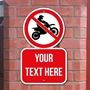 Picture of No Motorcycling Allowed Sign