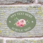 Picture of Country Rose House Sign Plaque