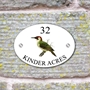 Picture of Green Woodpecker House Sign Plaque
