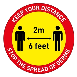 Picture of Social Distance Floor Sticker