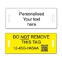 Picture of Slotted pvc personalised labels