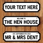 Picture of Personalised Vintage Road Sign Family Name plaque