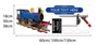Picture of Personalised Train Wall Sticker, Boys Bedroom Name Railway Station Totem Sticker 