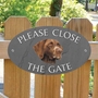 Picture of GERMAN POINTER (Brown) Close the gate sign