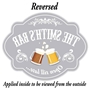 Picture of Oval Pub Window Sticker - add your own image