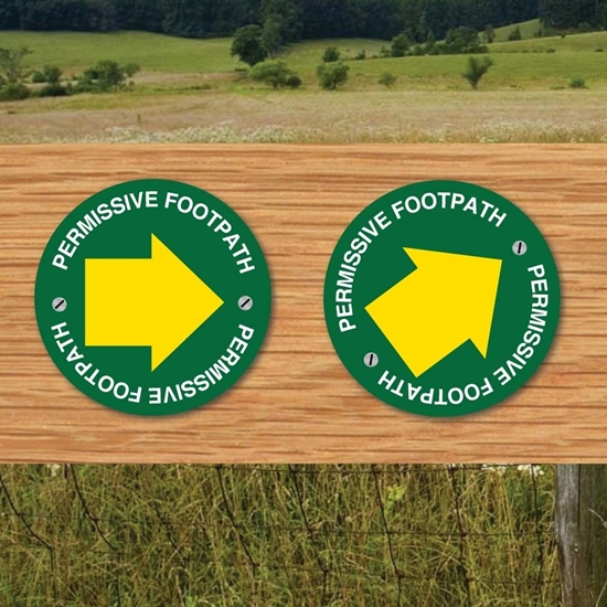 Picture of Permissive  Footpath Way Marker Sign