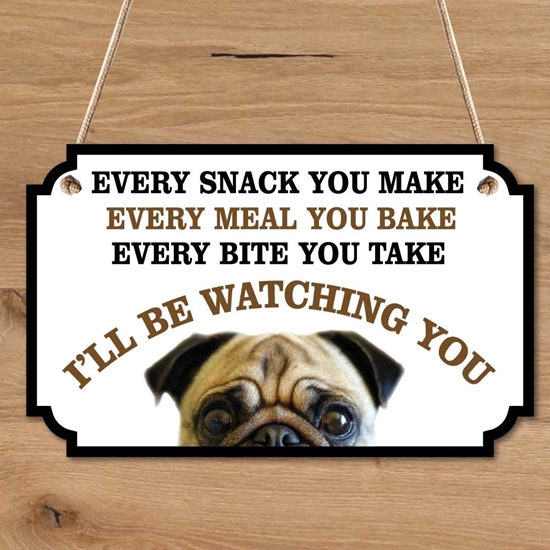 Picture of PUG Dog Sign