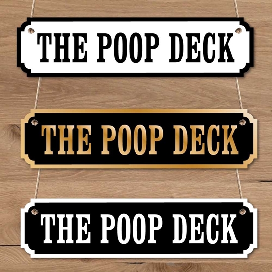 Picture of POOP DECK Door Sign