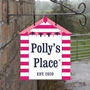 Picture of Personalised Beach Hut Hanging Sign