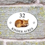 Picture of Personalised Fox House Sign